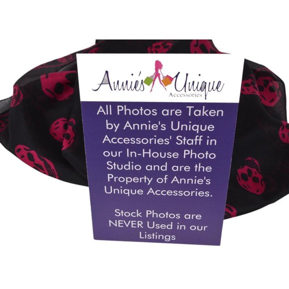 New Alexander McQueen $365 110640 Purple Black SKULL Silk Chiffon Scarf - Picture 10 of 10